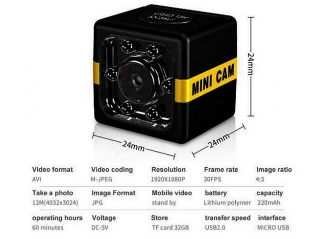Mini telecamera HD portatile piccolissima - 2/6