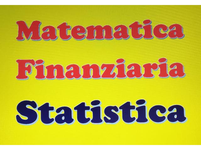 Ripetizioni di Statistica MEDICA, Matematica Generale e Finanziaria Bari - 1/1