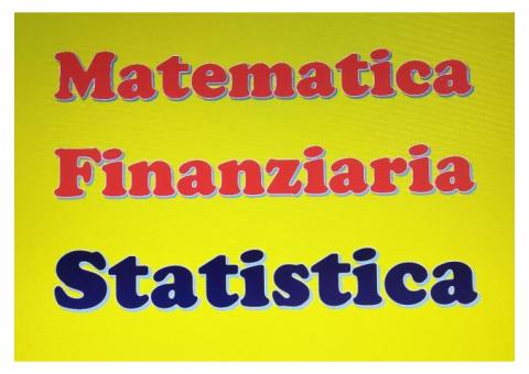Ripetizioni di Statistica MEDICA, Matematica Generale e Finanziaria Bari