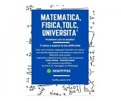 Matematica, Fisica, Chimica, TOLC, UNIVERSITA'