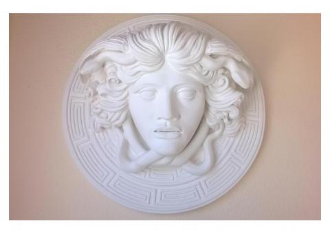 Medusa scultura greca di diametro 60 cm